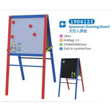 Wooden Easel with Magnetic Whiteboard and Blackboard for Children for Kids